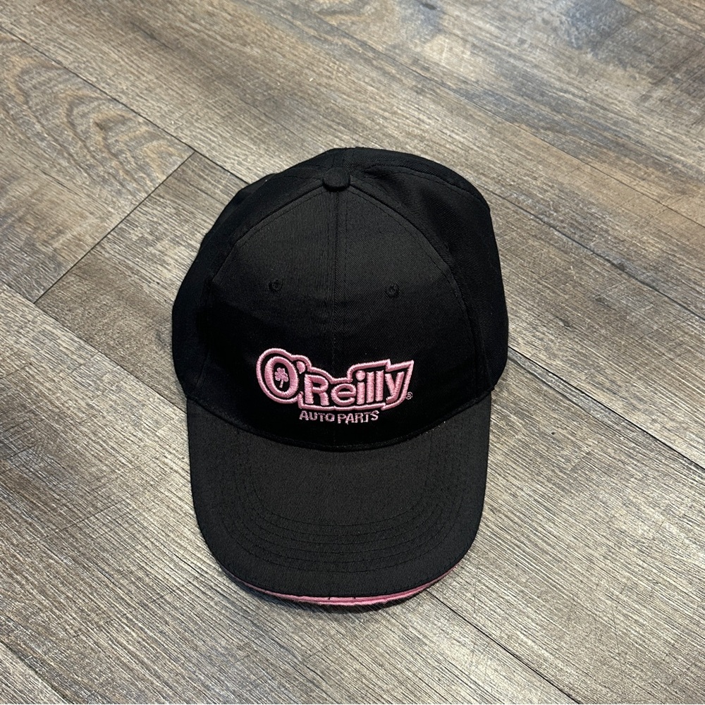 O'Reilly Auto Parts Black and Pink Baseball Cap